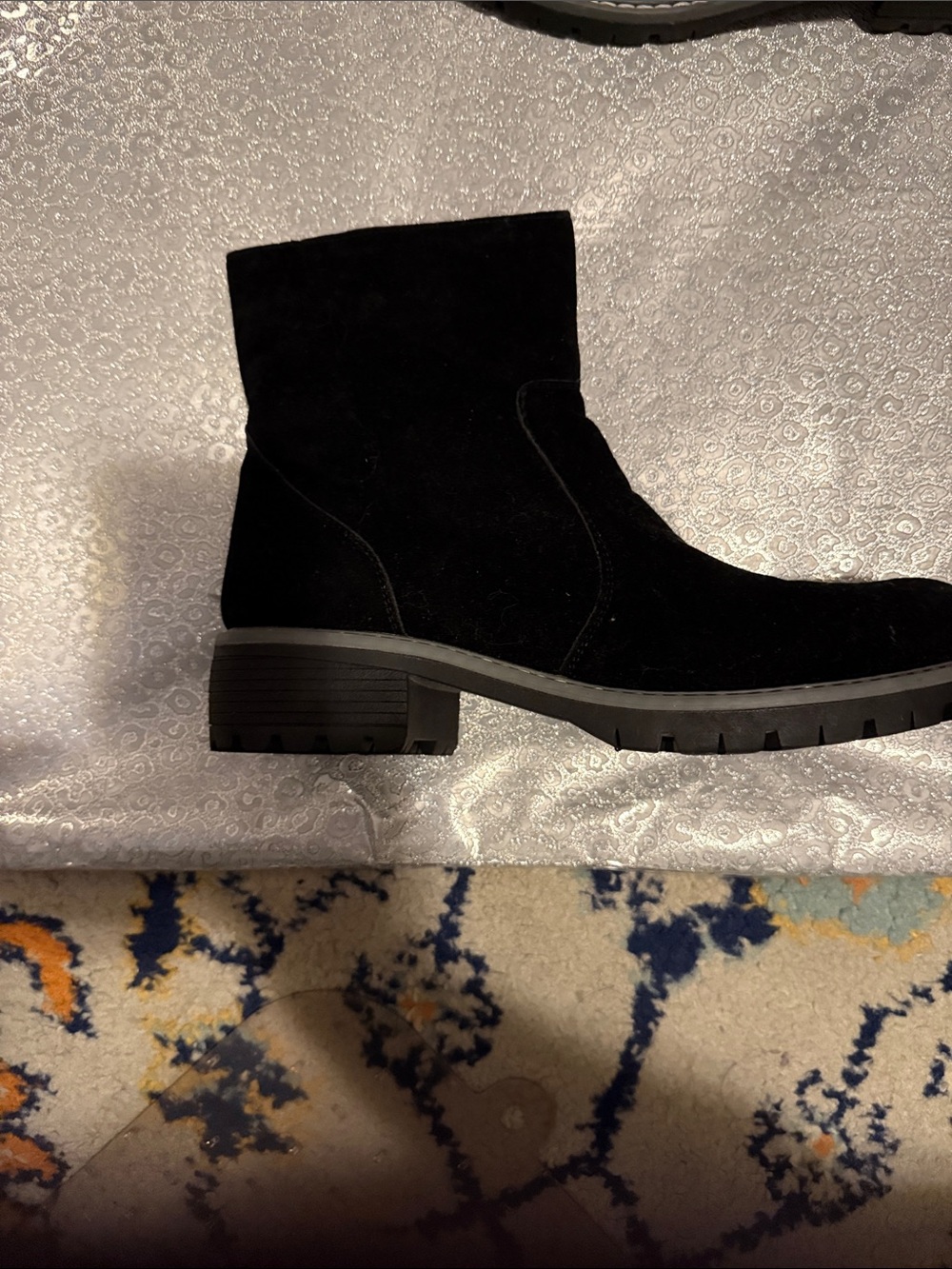 Seven7 Black Suede Ankle Boots